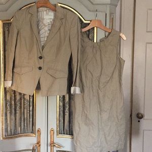 Set of banana republic jacket and dress.